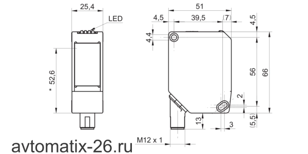 Лазерный датчик расстояния Baumer OADM 250U1101/S14C
