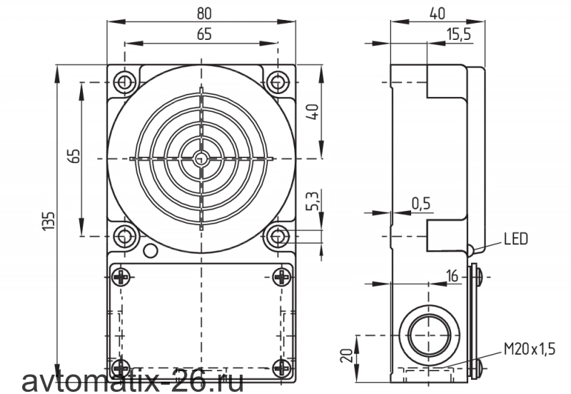 Индуктивный датчик Schmersal IFL50-385-10/01-M20