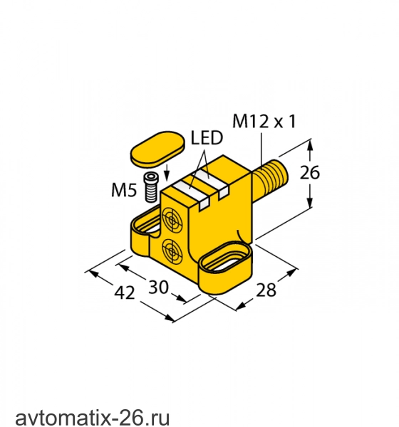 Индуктивный датчик TURCK NI4-DSC26-2Y1X2-H1140