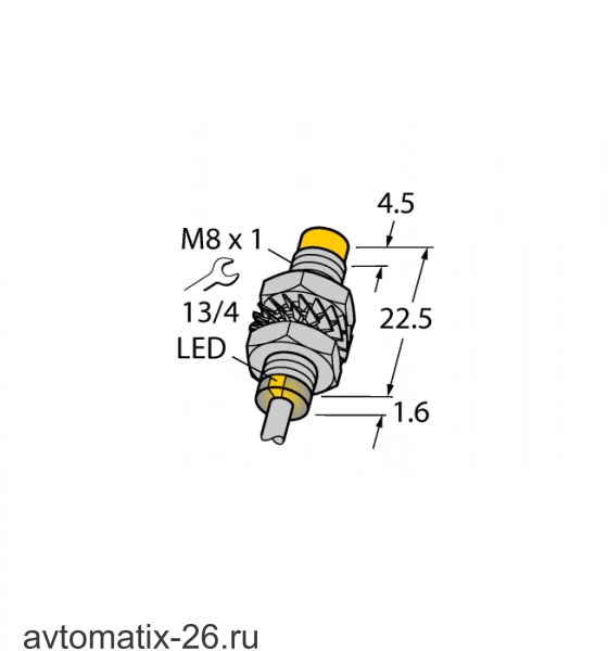 Индуктивный датчик TURCK NI3-M08K-VP6X 7M