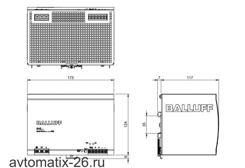 Блок питания Balluff BAE PS-XA-1W-48-100-005