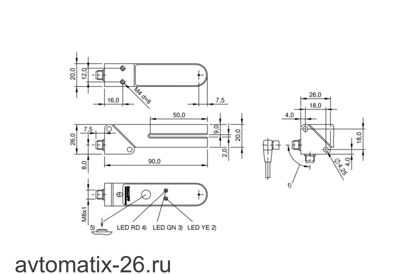 Щелевой датчик Balluff BGL 21-IR