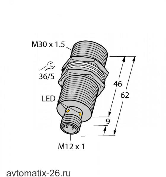 Индуктивный датчик TURCK BI15U-MT30-AP6X-H1141