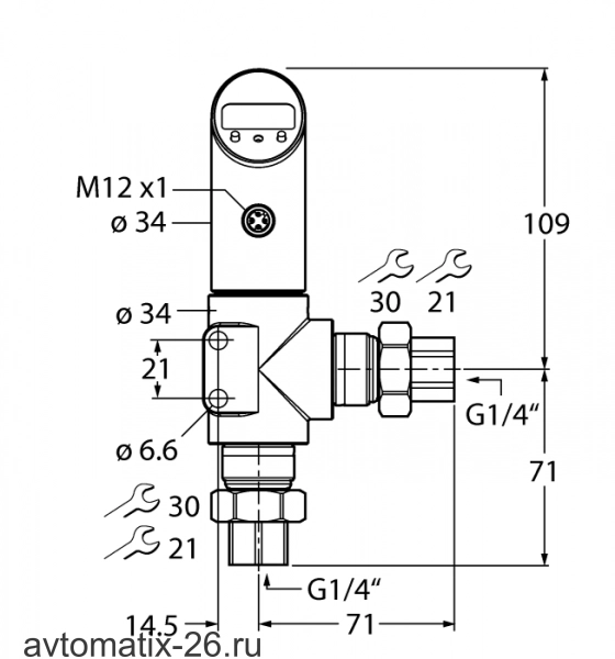 Датчик давления TURCK PS040D-501L-LI2UPN8X-H1141