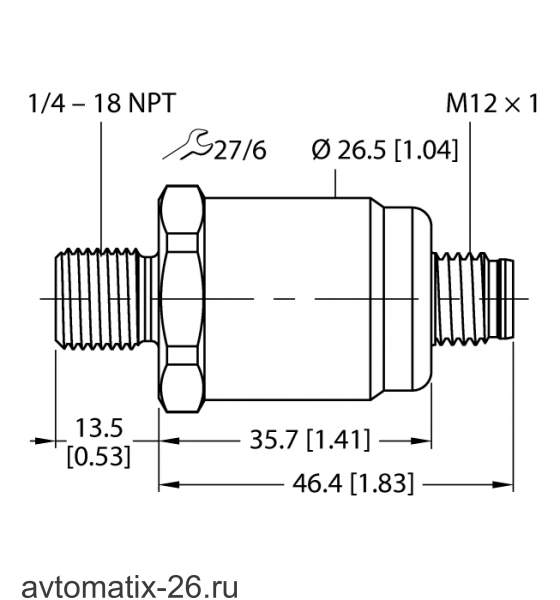 Датчик давления TURCK PT0.3V-1503-I2-H1143/D840