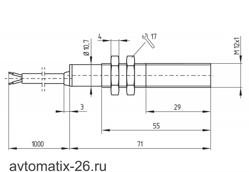 Магнитный герконовый датчик Schmersal BN12-01Z