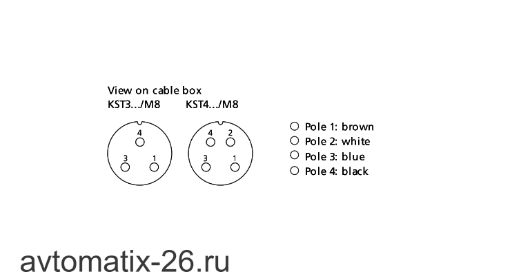 Соединительный кабель Microsonic KST3A-2/M8