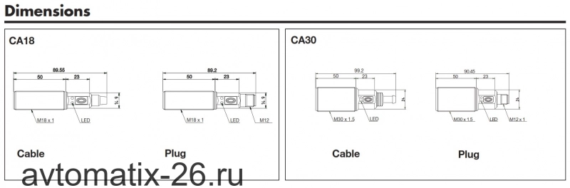 Емкостный датчик Carlo Gavazzi CA18CLC12BP