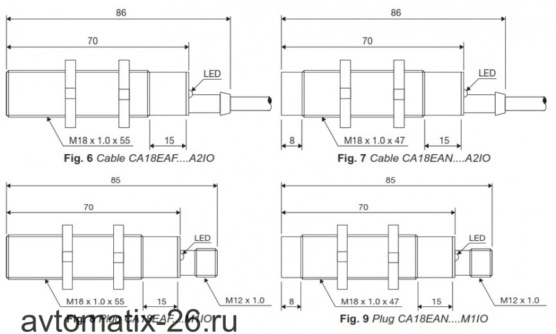 Емкостный датчик Carlo Gavazzi CA18FAN12BPM1IO