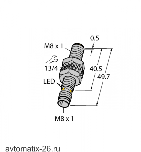 Индуктивный датчик TURCK BI3-M08E-AP6X-V1131