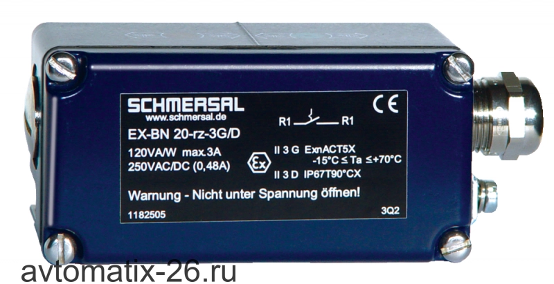 Магнитный герконовый датчик Schmersal EX-BN20-2RZ-3G/D