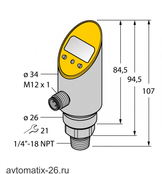 Датчик давления TURCK PS003V-303-2UPN8X-H1141
