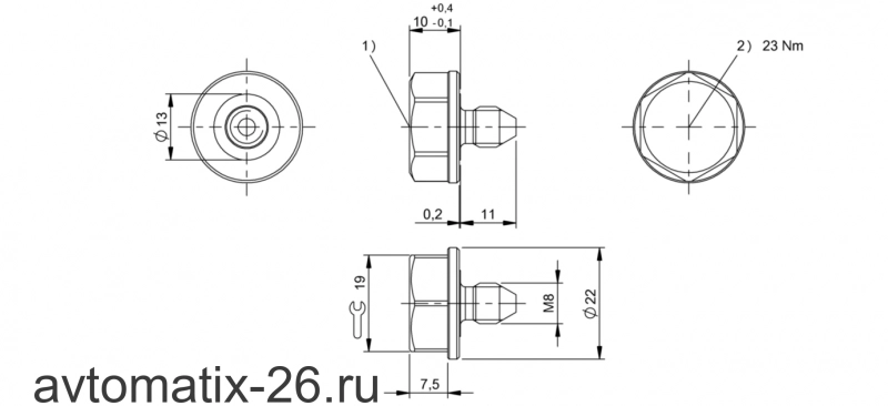 Транспондер RFID Balluff BIS M-143-02/A-M6-PK