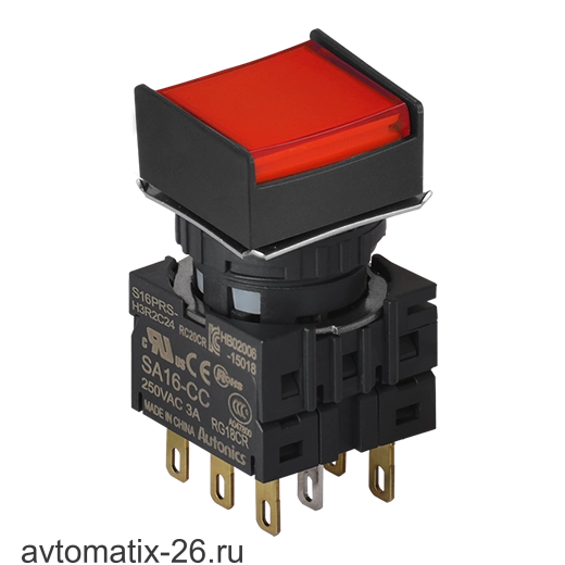 Кнопочный выключатель Autonics S16PRS-H4R2C12