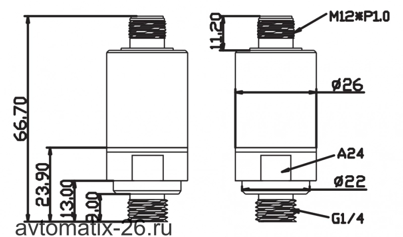 Преобразователь давления EMA Electronics PB2165