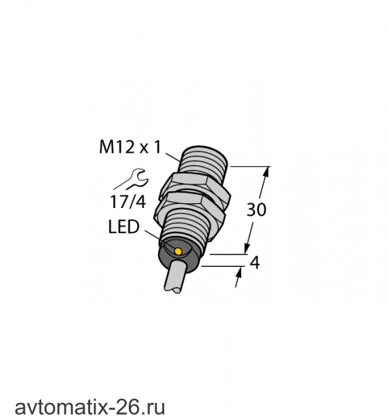 Индуктивный датчик TURCK BI4-G12K-AN6X