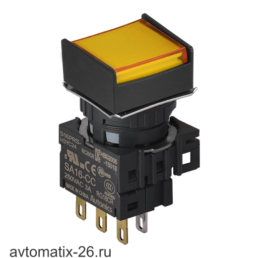 Кнопочный выключатель Autonics S16PRS-H3YC5
