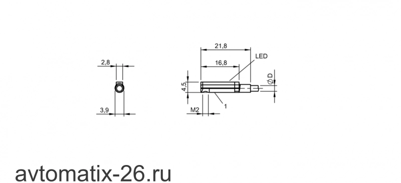 Магнитный датчик для цилиндра Balluff BMF 214K-PS-C-2A-PU-05