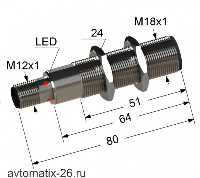 Оптический датчик (излучатель) Мега-К VB3-18M80-T4000B1-С4