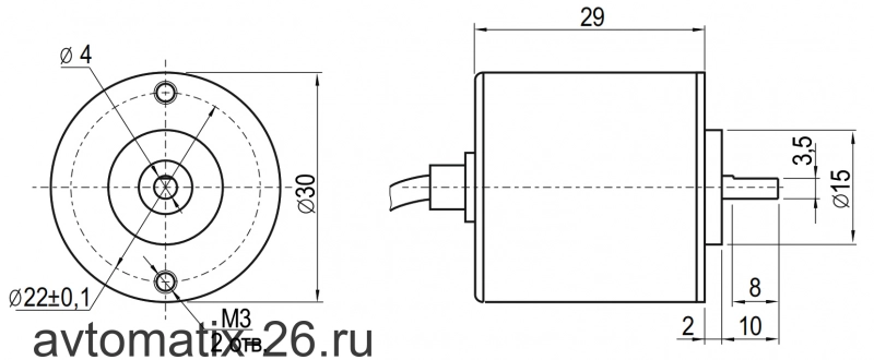 Инкрементальный энкодер INNOCONT ESI-S30-4-100-6-L-5