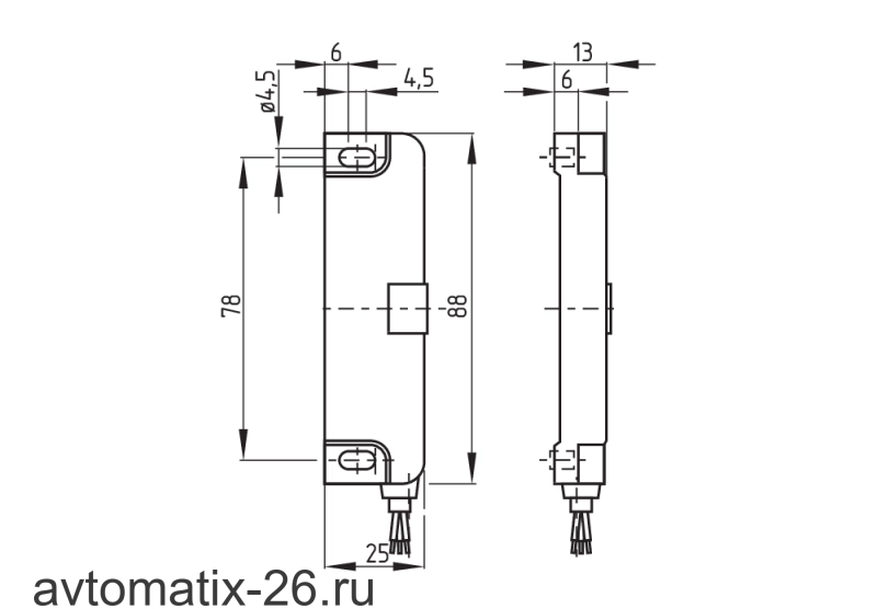 Магнитный датчик безопасности Schmersal BNS36-02/01ZG-L
