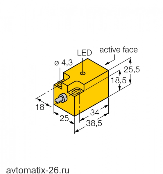 Индуктивный датчик TURCK NI10-Q25-AN6X