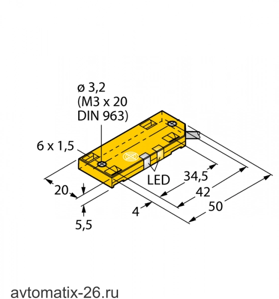 Емкостной датчик TURCK BC5-QF5.5-AN6X2/S250