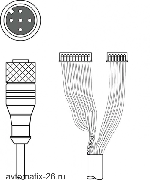 Соединительный кабель Leuze Electronic K-DS M12A-MA-5P-3m-S-PUR