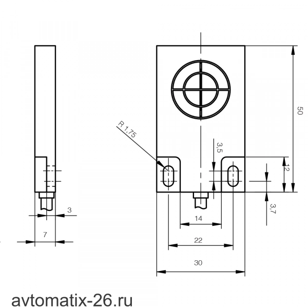 Емкостной датчик Micro Detectors CQ50/AN-2A