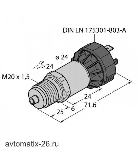 Датчик давления TURCK PT1.6R-1020-I2-DA91