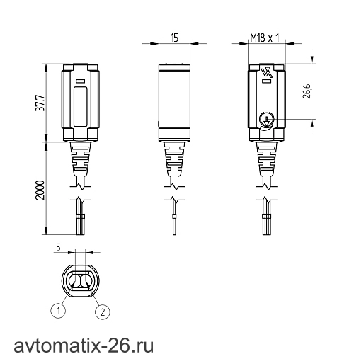 Оптический датчик Wenglor OTDK502A0091