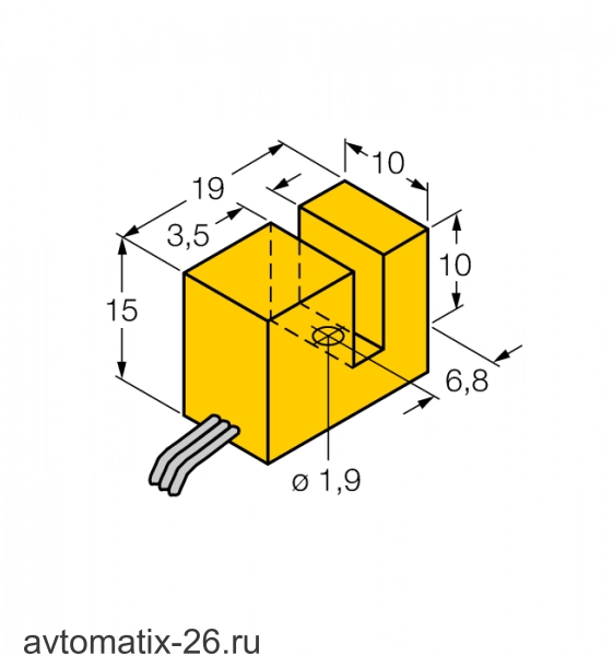 Индуктивный щелевой датчик TURCK SI3.5-K10-AP6X