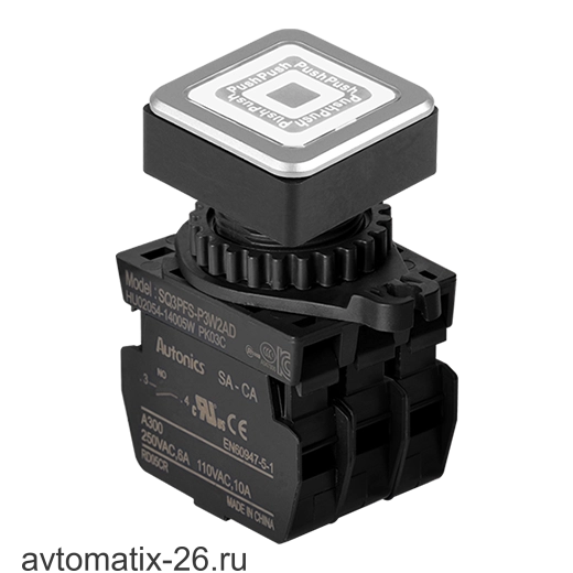 Кнопочный выключатель Autonics SQ3PFS-P3W2ALM