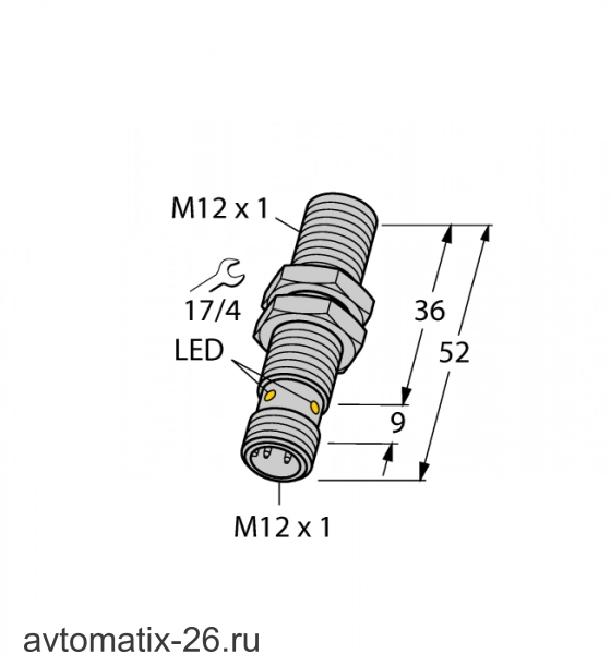 Индуктивный датчик TURCK BI4-M12-AN6X-H1141