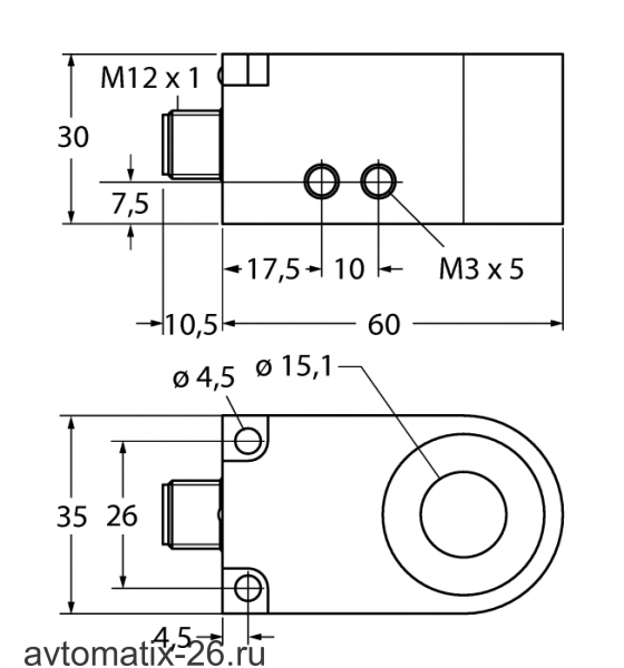 Кольцевой датчик TURCK BI15R-W30-DAP6X-H1141