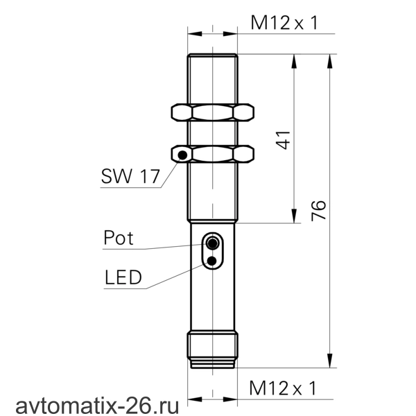 Емкостной датчик уровня Baumer CFAM 12P1600/S14