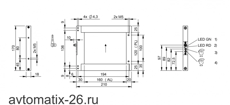 Щелевой датчик Balluff BOW A-1216-PS-C-S49