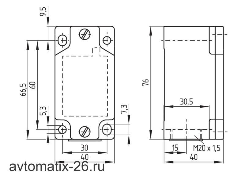 Kонцевой выключатель Schmersal M3K330-11Y-M20