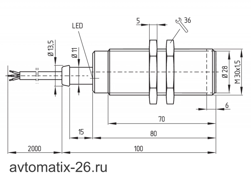 Индуктивный датчик Schmersal IFL10-30L-11TP-1766
