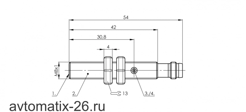 Емкостной датчик Balluff BCS M08T4E2-NSM15C-S49G