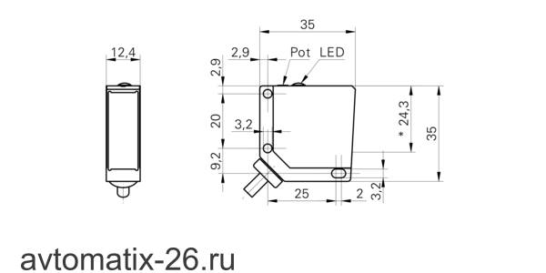 Оптический датчик Baumer FHDM 12P5001