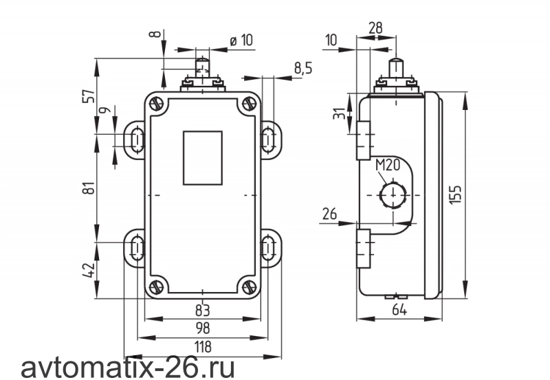 Kонцевой выключатель Schmersal T2S461-22Y