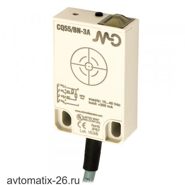 Емкостной датчик Micro Detectors CQ55/BP-3A