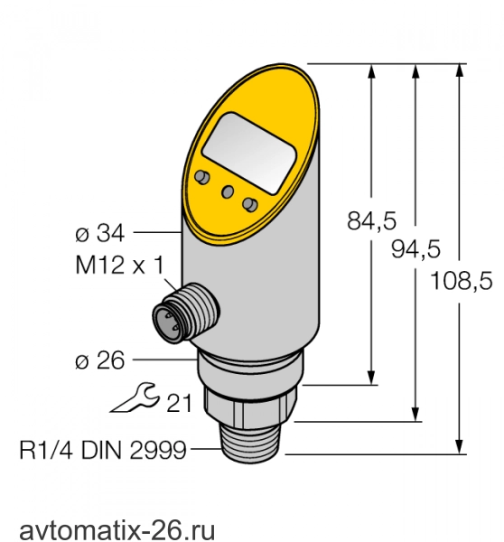 Датчик давления TURCK PS001R-310-LI2UPN8X-H1141