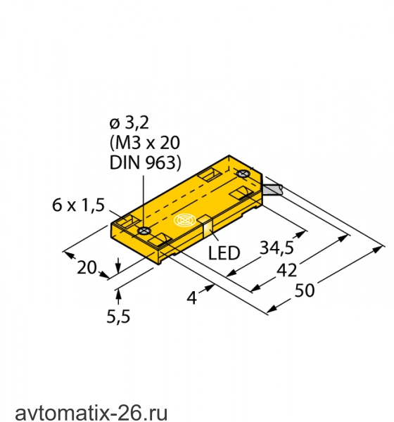Емкостной датчик TURCK BC5-QF5.5-Y1X/S250