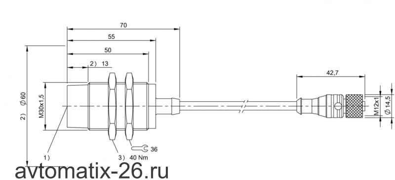 RFID головка чтения/записи Balluff BIS C-310-PU1-10