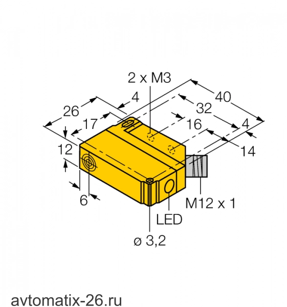 Индуктивный датчик TURCK BI5U-Q12-AP6X2-H1141