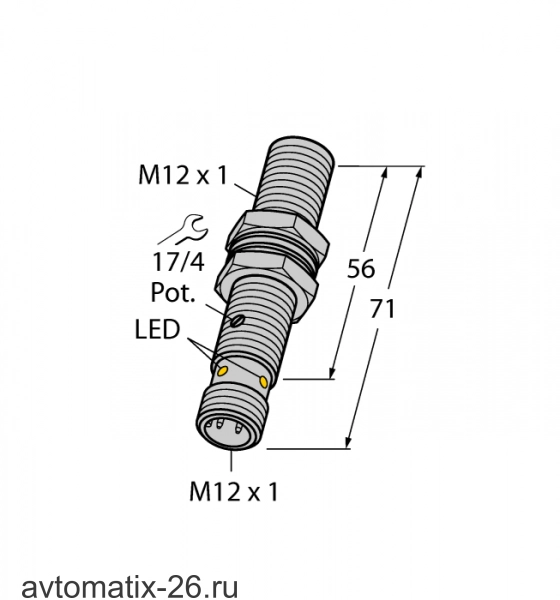 Емкостной датчик TURCK BC3-M12-AP6X-H1141