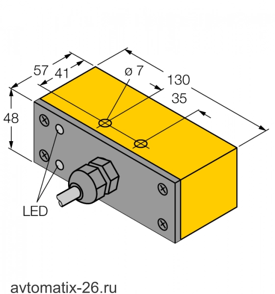 Индуктивный датчик TURCK NI30-Q130-VP4X2