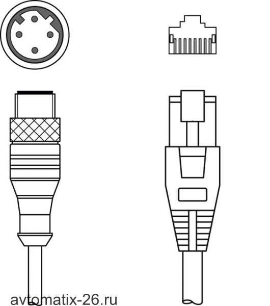 Соединительный кабель Leuze Electronic KSS ET-M12-4A-RJ45-A-P7-006